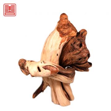 善也太行崖柏摆件天龙护法（已结缘）