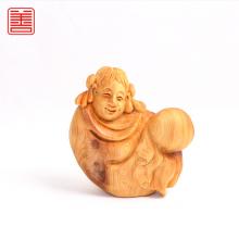 善也太行崖柏手把件仙女下凡（已结缘）