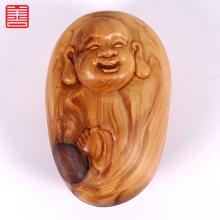 善也太行崖柏手把件弥勒