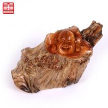 善也太行崖柏手把件弥勒（已结缘）