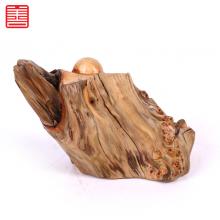 善也太行崖柏手把件弥勒（已结缘）
