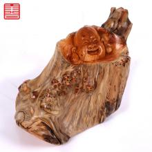 善也太行崖柏手把件弥勒（已结缘）