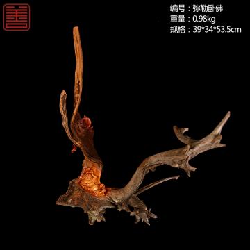 善也太行崖柏摆件弥勒卧佛（已结缘）