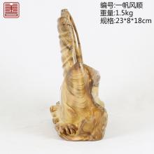 善也太行崖柏摆件一帆风顺（已结缘）