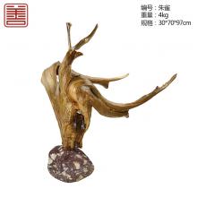 善也太行崖柏摆件朱雀