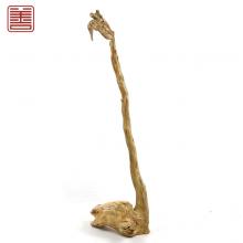 善也太行崖柏摆件摇钱树（咬钱鼠）