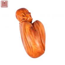 善也太行崖柏手把件弥勒004