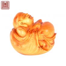 善也太行崖柏手把件弥勒005