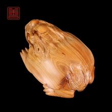 善也太行崖柏手把件龙龟