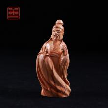 善也太行崖柏摆件财神
