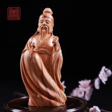 善也太行崖柏摆件财神