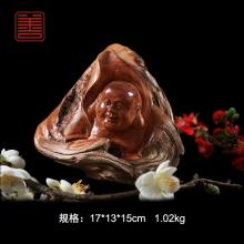 善也太行崖柏摆件弥勒