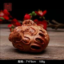善也太行崖柏手把件转运珠
