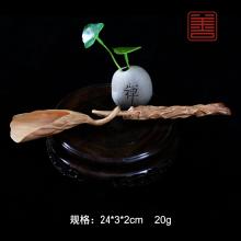 善也太行崖柏手把件茶则