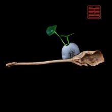 善也太行崖柏手把件茶则