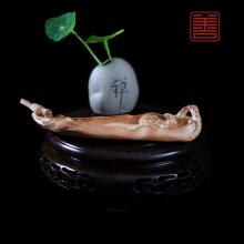 善也太行崖柏摆件小香插