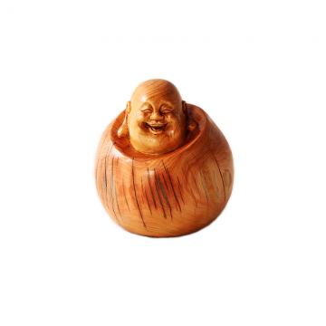 善也堂太行崖柏手把件《弥勒》