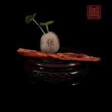 善也堂太行崖柏手把件《茶则》