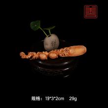 善也堂太行崖柏手把件《茶则》