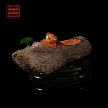善也堂太行崖柏摆件散财童子