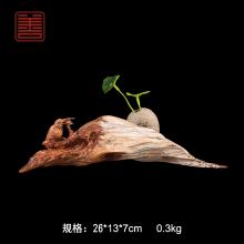 善也堂太行崖柏摆件鸟趣