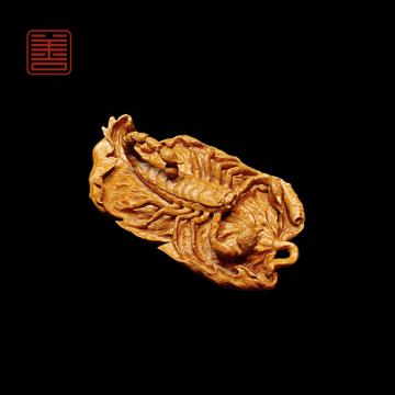 善也堂太行崖柏摆件《蝎子》