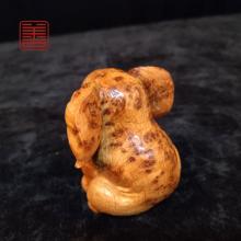 善也太行崖柏手把件《象》