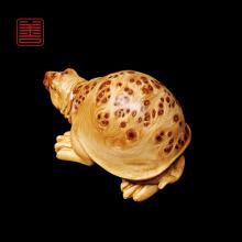 善也太行崖柏手把件《乌龟》