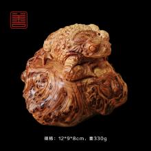 善也堂太行崖柏摆件《金蟾》