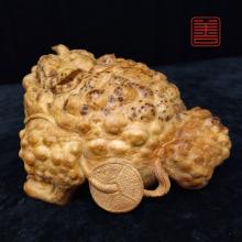 善也堂太行崖柏摆件《金蟾王》