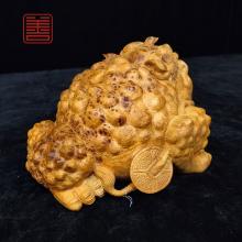 善也堂太行崖柏摆件《金蟾王》