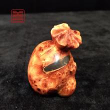 善也堂太行崖柏手把件《米袋》