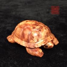 善也堂太行崖柏手把件《糖心乌龟》