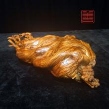 善也堂太行崖柏摆件《人参如意》