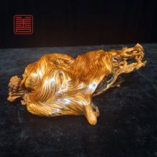 善也堂太行崖柏摆件《人参如意》