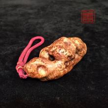 善也堂太行崖柏变异瘤手把件