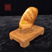 善也堂太行崖柏摆件《豹牌》
