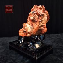 善也堂太行崖柏摆件《百财》