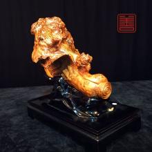 善也堂太行崖柏摆件《百财》