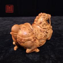 善也堂太行崖柏摆件《唐马》