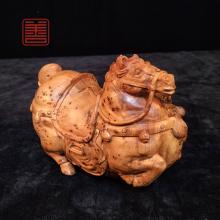 善也堂太行崖柏摆件《唐马》