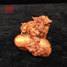 善也堂太行崖柏摆件《貔貅》