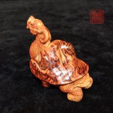 善也堂太行崖柏摆件《龙龟》
