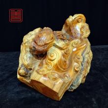 善也堂太行崖柏摆件《吉祥龙龟》