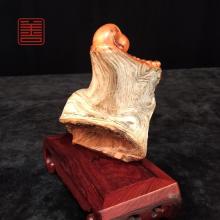 善也堂太行崖柏摆件《弥勒》