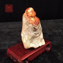 善也堂太行崖柏摆件《弥勒》