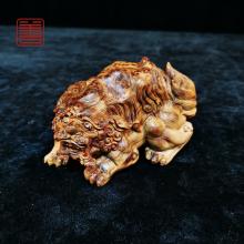 善也堂太行崖柏摆件《黑金貔貅（大）》
