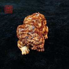 善也堂太行崖柏摆件《黑金貔貅（大）》