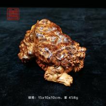 善也堂太行崖柏摆件《黑金貔貅（大）》
