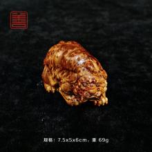 善也堂太行崖柏摆件《黑金貔貅（小）》